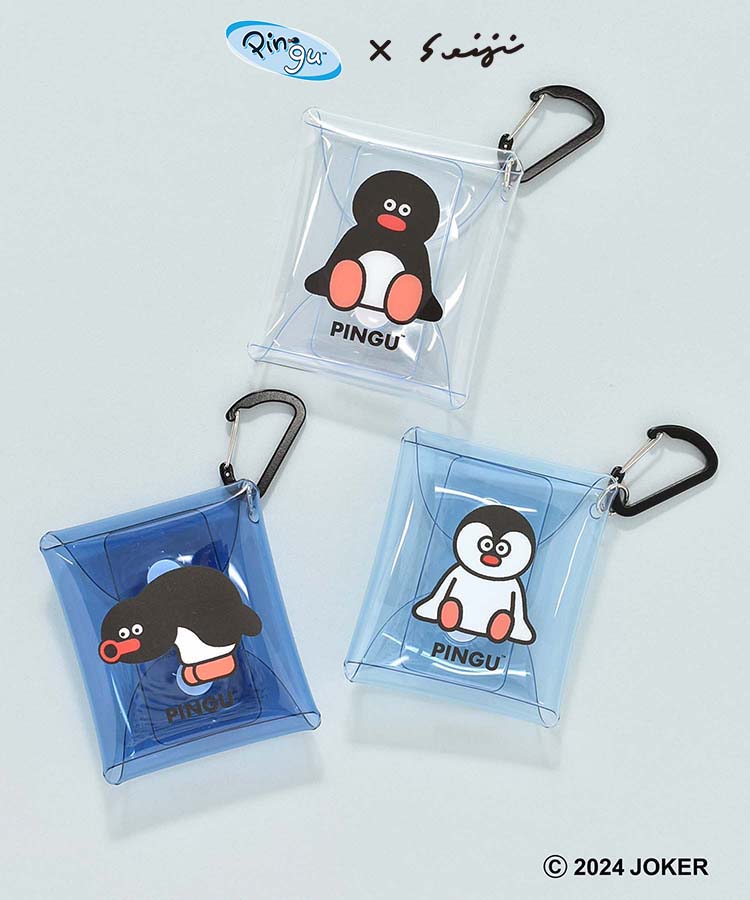 ピングー×マツモトセイジクリアマルチケースSS クリアマルチケース ポーチ 松本セイジ PINGU ピングー キャラクター ぺんぎん ペンギン 携帯小物  オリジナル 雑貨 かわいい 可愛い 小物 ブルーエ ブルーブルーエ bleubleuet 通販