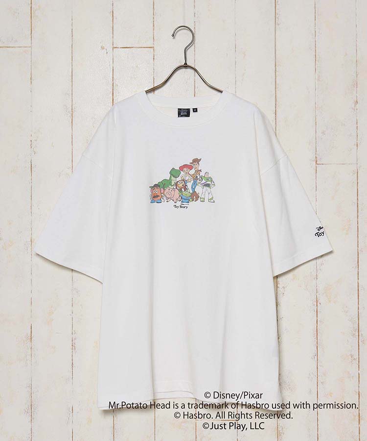 トイ ストーリー プリントオーバーtシャツ ホワイト All Bleu Bleuet ブルーブルーエ