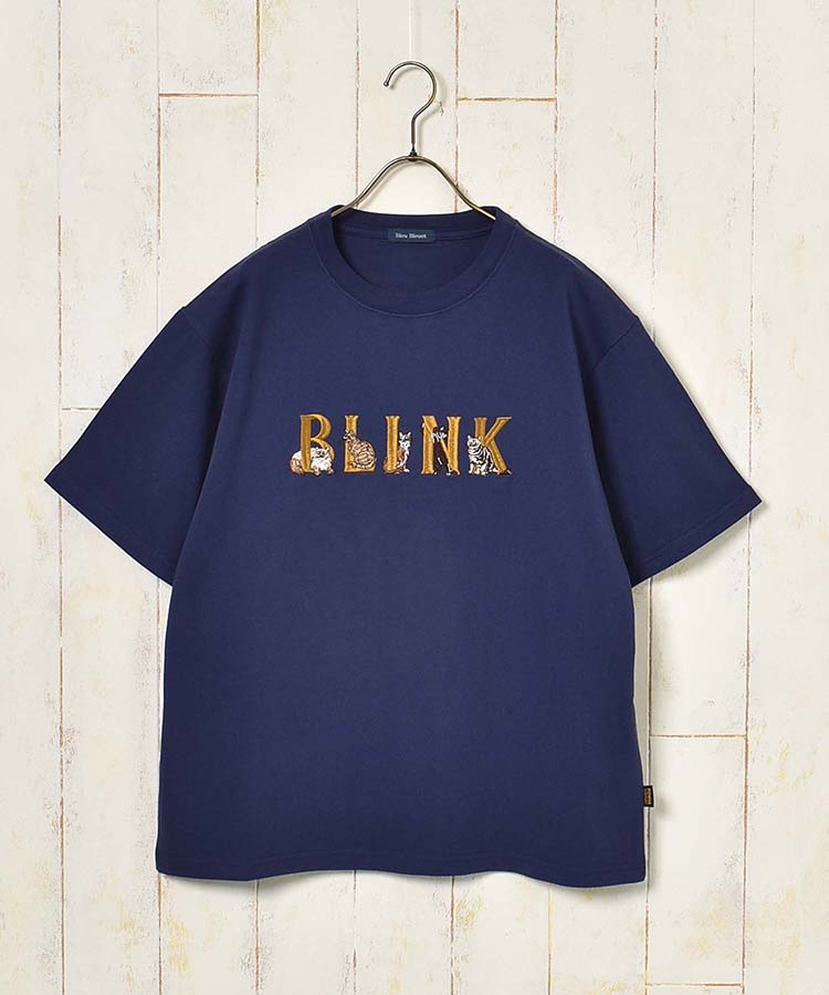 ≪SALE≫キャットロゴ刺繍Ｔシャツ(ネイビー): ALL｜Bleu Bleuet