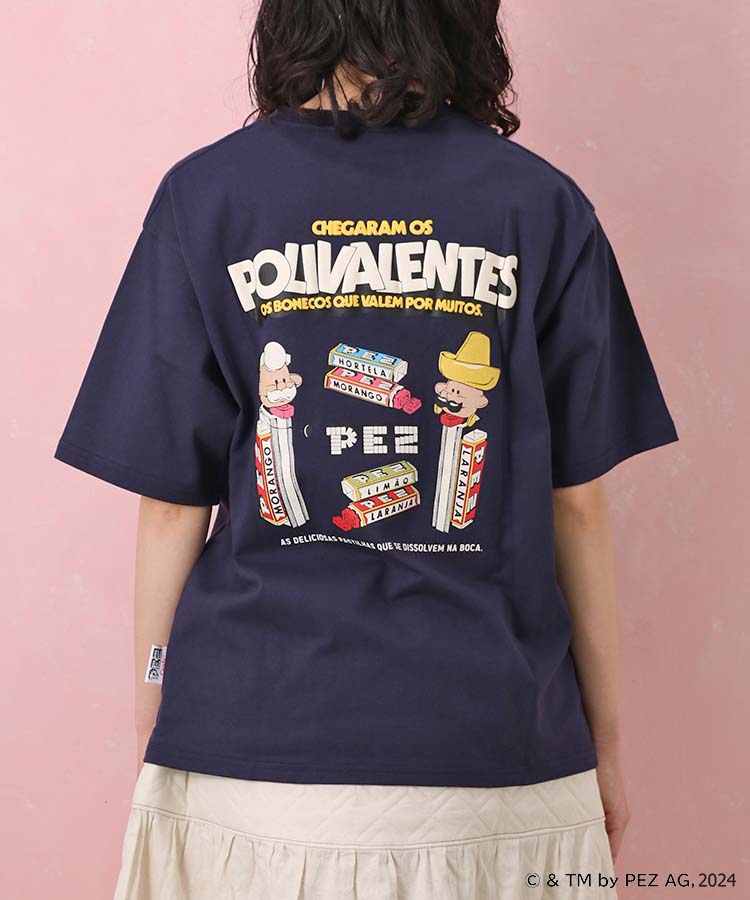 PE'Z Tシャツ 未着用品 ブルー バックプリント Msize 2008 EN-MUSUBI